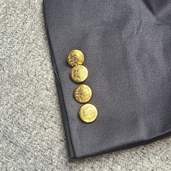 Jos A Bank Blazer Mens 41R Signature Collection Wool Gold Buttons Classic Suit - Picture 6 of 11